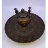 Grand Tour bronze inkwell