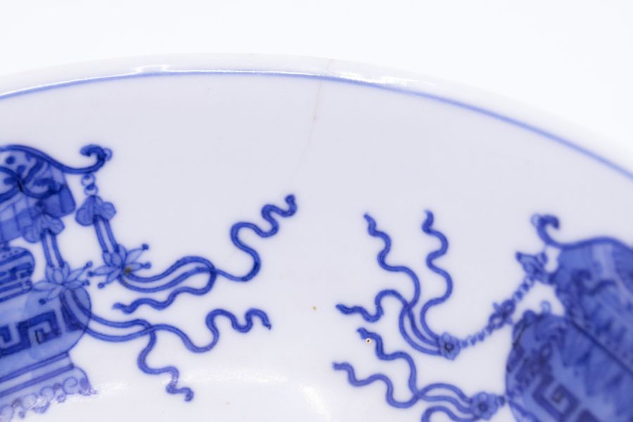 An Imperial porcelain famille rose pink ground medallion bowl, Daoguang (1821-1850) seal mark in - Image 4 of 12