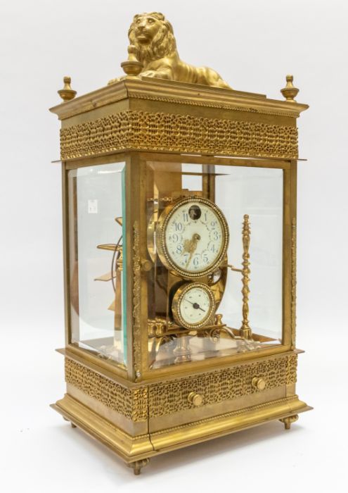 A large Ferris Wheel Rolling ball clock and weather station, this impressive four glass clock is - Image 2 of 4