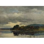 Wycliffe Egginton R.I., RCA  (1875-1951)  Evening Windermere watercolour, 38 x 51cm  signed and