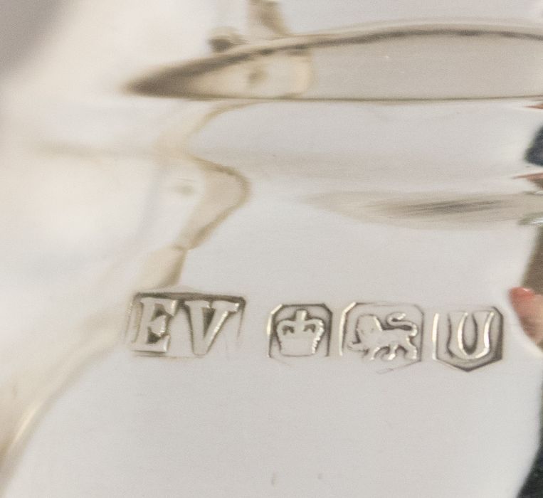 A George VI silver four piece tea and coffee service, hallmarked by Viner's of Sheffield, 1937, - Image 2 of 2