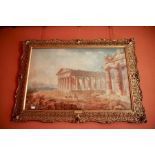 Frantz Keiserman (Swiss/Italian 1765-1833)  The Ruins of Paestum The Forum, Rome Pencil &