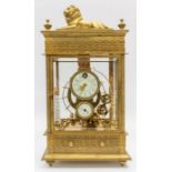 A large Ferris Wheel Rolling ball clock and weather station, this impressive four glass clock is