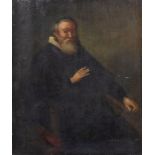 After Rembrandt van Rijn (1606-1669) Portrait of an elderly seated man (Rembrandt fs 1637? upper