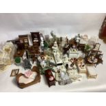 Dolls house large good selection of  furniture and accessories inc room setting and nursery items