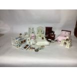 Large selection of Dolls house emporium furniture and others set for many rooms with detailed