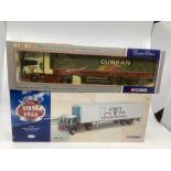 Corgi truck boxed sets : kings of the road cc12503 Gibbs Atkinson ,Curran Scania cc12907 top line