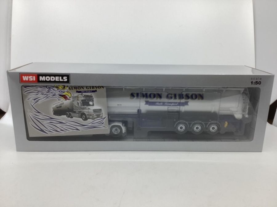 WSI Fine Model trucks Simon Gibson model 1:50 scale boxed and unopened toy truck. (1)