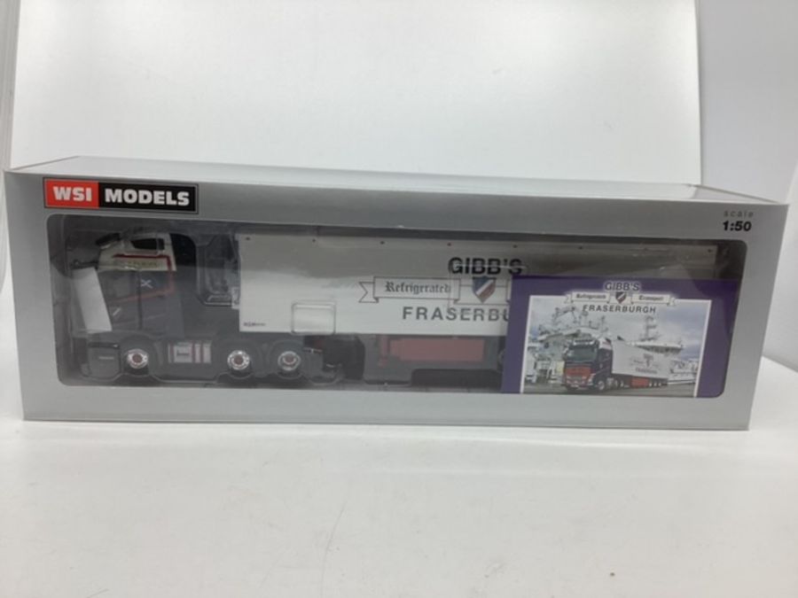 Fine Model 1;50 Boxed die-cast large scale trucks Collection from a good collection ; A WSI Models