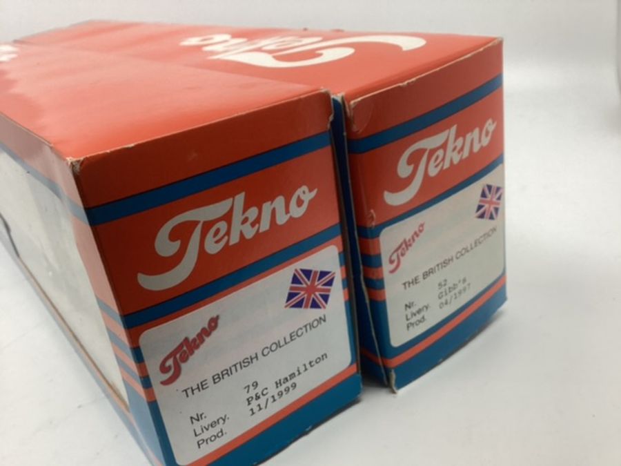 Tekno trucks : the British collection , Hamilton 11/1999 79 and Gibbs 04/1997 52 pair of boxed and - Image 2 of 2