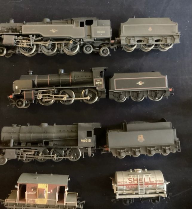 Large excellent  Hornby and German Toy train Loco tender trucks and various carriages from a Model - Image 5 of 10