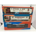 Tekno the British collection 1: 50 scale trucks : D Steven 05/1997 56, Baird Bros 06/2003 112,