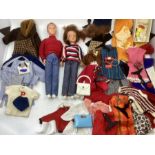 Pedigree large  1965 Sindy and Paul vintage teenage Fashion dolls with clothing; From a childhood