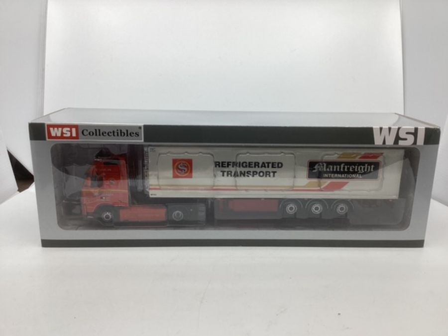 WSI Model fine truck: Monfreight LTD refrigerated transport truck 1:50 scale boxed and unused (1)