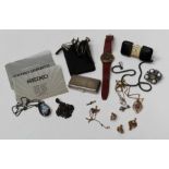 A collection of jewellery, watches and other items. To include a vintage 1980s Seiko gentlemans