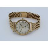 A 9ct gold Rotary 21jewels automatic wristwatch with 9ct gold bracelet. Gross weight approximately