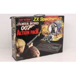 Sinclair: A boxed Sinclair ZX Spectrum +2: James Bond Action Pack. Containing: Light Gun, Power