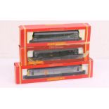 Hornby: A collection of three boxed Hornby, OO Gauge diesel locomotives to comprise: BR C-C Diesel
