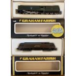 Graham Farish: A boxed Graham Farish N Gauge 8825 Class 90 repainted, together with 1505 Battle of