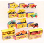 Matchbox: A collection of twelve boxed Matchbox Series vehicles, mostly including King Size.