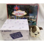 Collectables: A Las Vegas flashing sign, boxed in good condition together with Churchill nodding