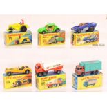 Matchbox: A collection of six assorted boxed Matchbox 75 Series vehicles to comprise: Rod Roller 21,