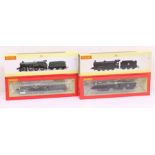 Hornby: A pair of boxed Hornby, OO Gauge, locomotive and tender to comprise: BR (Early) Class Q6 '