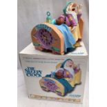 Clock: A boxed Snow White: The Sleepy Clock by Linden. Boxed with instructions, in good condition.(