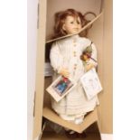 Zapf Creation: A boxed Zapf Creation doll, Anemone, by Brigitte Leman. Limited Edition. Original