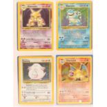 Pokémon: A complete Pokémon Unlimited Base Set, comprising 102 cards. To include the 'standard'