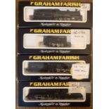 Graham Farish: A collection of four boxed Graham Farish, N Gauge locomotives, BR 4P, BR J94, BR Mere