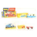 Dinky: A collection of four boxed Dinky Toys, to comprise: Trailer 429, Caravan 190, Land Rover Fire