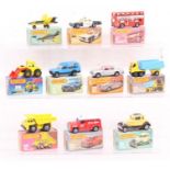 Matchbox: A collection of ten assorted boxed Matchbox 75 Series vehicles to comprise: S-2 Jet 2,