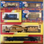 Hornby: A collection of assorted Hornby OO Gauge to include: 0-4-0 Morse Collieries Locomotive,