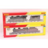 Hornby: A pair of boxed Hornby Railroad, OO Gauge, locomotive and tender, to comprise: LMS