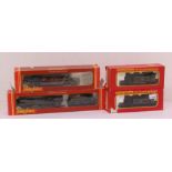 Hornby: A collection of four boxed Hornby, OO Gauge, locomotives, to comprise References: R324, R055