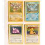 Pokémon: A complete Pokémon Fossil Set, comprising 62 cards. To include various 1st Edition cards: