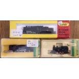 Minitrix: A collection of three Hornby Minitrix N Gauge locomotives, BR 2-6-2 Tank, BR 0-6-0 Tank,