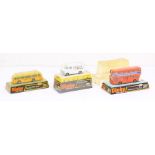 Dinky: A collection of three bubbled Dinky Toys to comprise: Swiss PTT Bus, 293; Bedford Van, 410;