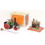 Mamod: A boxed Mamod, Steam Roller, Reference: SR1a, used condition, box has sustained damage