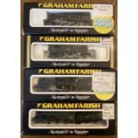 Graham Farish: A collection of four boxed Graham Farish, N gauge locomotives, to comprise: BR 2-6-