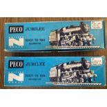 Peco: A pair of N Gauge locomotives by Peco, BR Jubilee 45710 and 45553. Both boxed in used but good