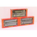 Hornby: A collection of three boxed Hornby, OO Gauge 2 Car sets to comprise: BR Class 142 Railbus '