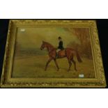 Framed oil on board by equestrian artist Major George A Cattley (1878-1966) signed and dated 1947 to