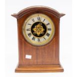 Mahogany Edwardian 8 day mantle clock.