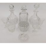 Glassware - a quantity of glassware to include carnival glass, cut glass, crystal etc.