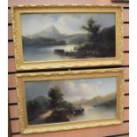 A pair of oil on canvas Scottish landscapes by Max Sinclair, both dates 1881, one signed lower