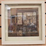 Deborah Jones - The Antique Shop, Oil on Board, framed and glazed, approx. 27cm across x 24.5cm