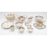 A collection of 18th/19th Century New Hall porcelain to include: two teapots nos. 30 and 541, two