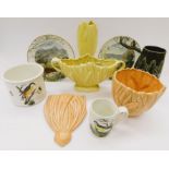 A collection of mixed ceramics to include; Portmeirion 'Bird' designed jars and vases, Sylvac